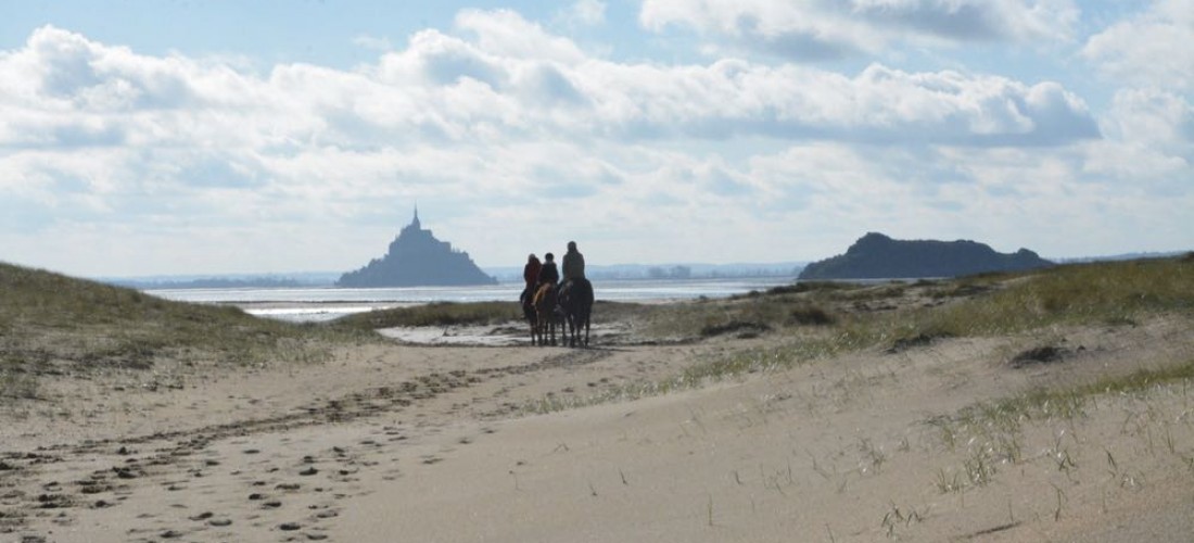 Promenade à cheval au Mont Saint Michel